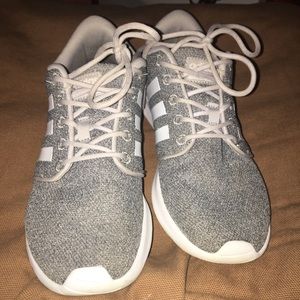 Women Gray Adidas Qt Cloudfoam Racer